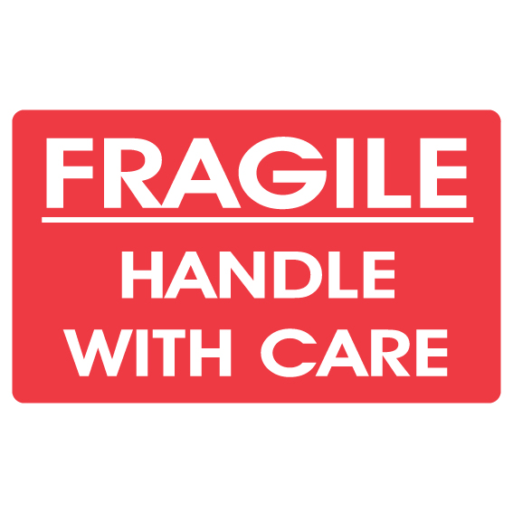 3″ x 5″ Fragile Handle With Care Label