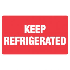 Keep Refrigerated Label