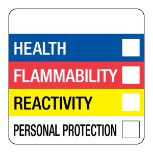 2" x 2" HMIS Words Label