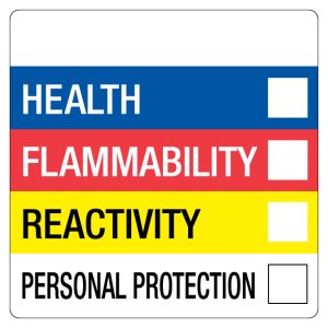 4" x 4" HMIS Words Label
