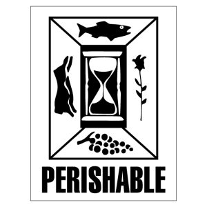 3" x 4" International Pictorial Perishable Label