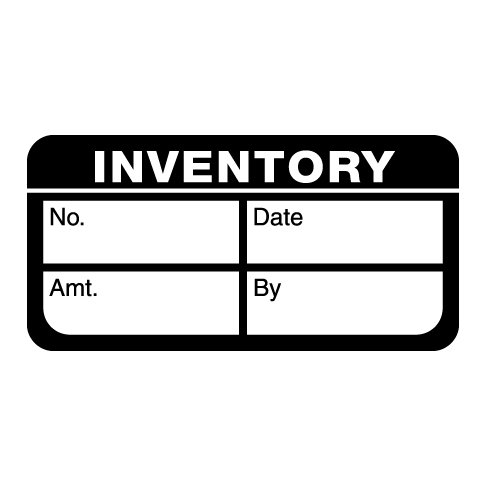2 Removable Sticker Inventory Labels