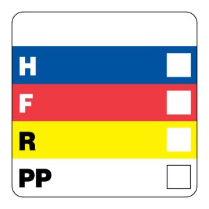 2" x 2" HMIS Letters Label