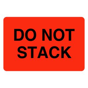 2" x 3" Do Not Stack Label