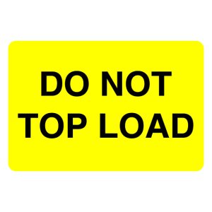 2" x 3" Do Not Top Load Label