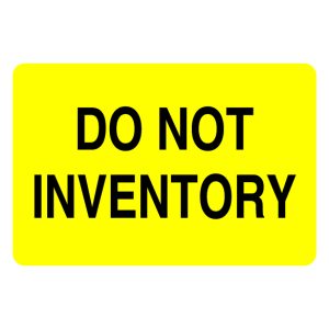 2" x 3" Do Not Inventory Label