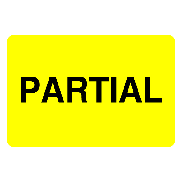 2″ x 3″ Partial Label