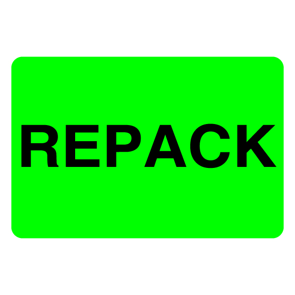 2″ x 3″ Repack Label