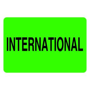 2" x 3" International Label