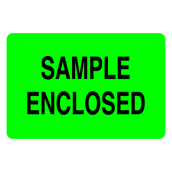 2″ x 3″ Sample Enclosed Label