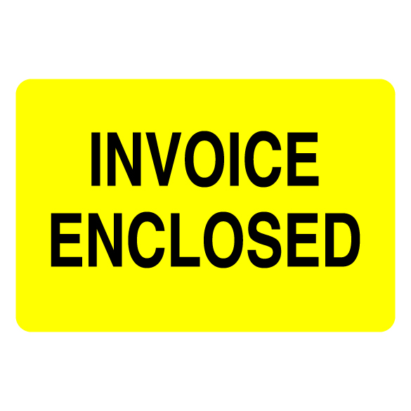 2″ x 3″ Invoice Enclosed Label