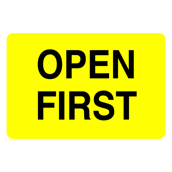 2″ x 3″ Open First Label