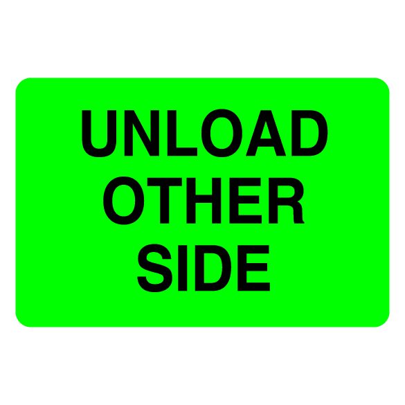 2″ x 3″ Unload Other Side Label