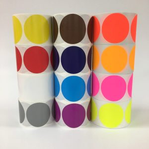 2" Color Coding Circle Labels
