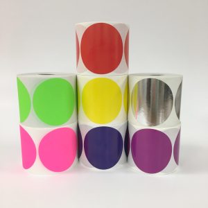 3" Color Coding Circle Labels